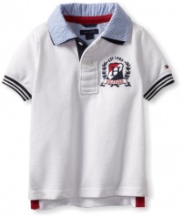 Tommy Hilfiger Boys 2-7 Carl Short Sleeve Polo, Classic White, 2 Regular