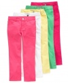 Slim-fitted wonders in a range of cheerful color. Epic Threads skinny jeans will brighten up her dreaded school-bound days.