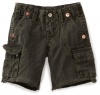 True Religion Boys 2-7 Isaac Cargo Short, Military, 14