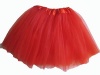 Basic Ballet Red 3 layer Tutu. Soft Satin Waist. Girls 2-9