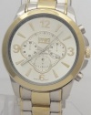 Mark Naimer Quartz XL Men Watch Chronograph-style Look Silver N Gold Two Tone Metal Band