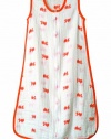 aden + anais Slumber Muslin Sleeping Bag Single Layer, Mod About Baby - Fish, Large