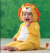 Carter's Halloween Costume Lion Yellow Orange 2 Pieces NEW Baby Toddler (3-6 months)