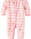 Calvin Klein Baby-girls Newborn Bear Head Print Stretchie Coverall