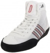 adidas Combat Speed III K Wrestling Shoe (Toddler/Little Kid/Big Kid),White/Black/Radiant Red,1 M US Little Kid