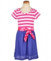 Guess Stripes & Dots & Magic Dress (Sizes 4 - 6X) - pink, 4