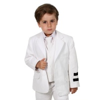 Boys Cotton/Linen White Summer Suit From Baby to Teen