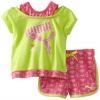 Puma - Kids Baby-Girls Infant Heart Print Short Set, Pink, 18 Months