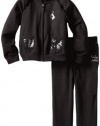 Baby Phat Girl's French Terry Jog Set, Black, 5