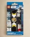 Stop that ship!! Blast them!! This fantastic new addition to the LEGO® Star Wars universe will be a delight to any wearer. This Storm Trooper watch comes with multi-colored, interchangeable links and an easy-to-read watch face that is not only exciting but also comfortable and durable.