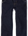 Wrangler Boys 2-7 20X Jean, Relaxed Fit, Stone Dark Denim, 6 Regular