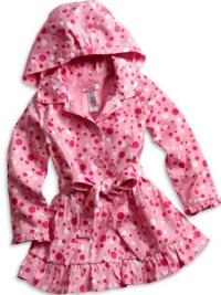 GUESS Kids Girls Little Girl Dotted Jacket, LIGHT PINK (5)