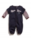 GUESS Kids Boys GUESS Kids Boys Coveralls with Embroidery, NAVY (3/6M)