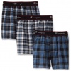 Champion Boys 8-20 Three Pack Woven Boxer, Assorted, Large