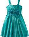 Ruby Rox Kids Girls 7-16 Taffeta Party Dress, Jade, 10