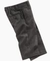 Herringbone keeps him handsome for that special occasion with this Tommy Hilfiger dress pants.