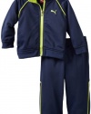 Puma - Kids Baby-boys Infant Tech Tricot Set, Navy, 24 Months