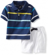 Nautica Sportswear Kids Baby-boys Infant 2 Piece Set, Pilot Navy, 18-24 Months