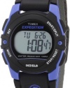 Timex Unisex T49660 Expedition Classic Digital Chrono Alarm Timer Blue/Gray Fast Wrap Velcro Strap Watch