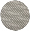 Area Rug 6x6 Round Transitional Anthracite - Beige Color - Safavieh Courtyard Rug from RugPal