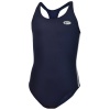 Nike Girls Swimming Swim Swimsuit Costume - Navy Blue - 12yrs