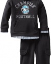 Carters Boys 2-7 Football Champion Fleece Hoodie Set, Black, 4T