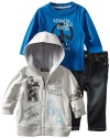 Kenneth Cole Baby-boys Infant Hoody Tee and Jean Set, Assorted, 12 Months