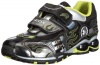 Geox Fighter 26 Sneaker (Toddler/Little Kid),Lead/Lime,29 EU (11 M US Little Kid)