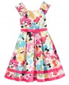 Over the rainbow. That's exactly how she'll feel in this whimsical, vibrant party dress from Sweet Heart Rose. (Clearance)