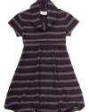 Rare Editions Girls 7-16 Cowl Neck Bubble Dress, Grey/Black, 12