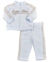 Calvin Klein Baby-Boys Newborn Jacket With Jog Pants, Light Blue, 6-9 Months