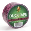 Duck Brand 280338 1.88-Inch by 10-Yard Printed Duct Tape, Pink Zebra, Pink/Black