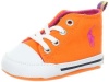 Ralph Lauren Layette Harbour Hi Sneaker (Infant/Toddler),Orange,4 M US Toddler