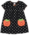 Get her into the playful spirit of Halloween with this darling polka-dot pumpkin dress from Carter's. (Clearance)