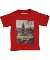 Sean John City Grid T-Shirt (Sizes 4 - 7) - red, 5