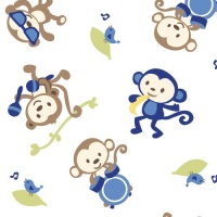 Summer Infant Swaddleme Blanket, Monkey Band