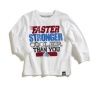 adidas Baby-Boys Infant Faster Stronger Cooler Long Sleeve Tee, White, 18 Months