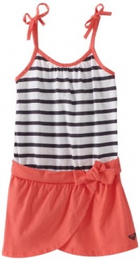 Roxy Kids Girls 2-6X Heatwave Dress, New Black Stripe, Medium