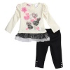 Young Hearts Baby-Girls Infant 2 Piece Hearts Pant Set