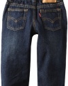 Levi's Baby Boys 526 Elastic W/B Loose Straight Jean, MIDNIGHT, 12 Months