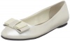 Nina Genna Flat (Little Kid/Big Kid),Ivory Patent,5.5 M US Big Kid