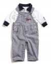 GUESS Tee and Overall Set, WHITE (0/3M)