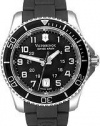 Victorinox Swiss Army Black Rubber Band Black Dial - Men's Watch 241435