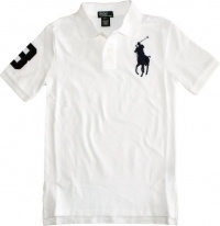 Polo Ralph Lauren Boy's Big Pony Polo (Medium 10/12, White)