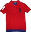 Polo Ralph Lauren Toddler Boy's Big Pony Mesh Polo, Red, 6