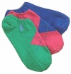 Polo Ralph Lauren Girl's Argyle Assorted 3-Pack Crew Socks (Sock Sz 8-9.5; Shoe Sz 13-3)