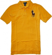 Polo Ralph Lauren Boy's Multicolor Big Pony Polo (Small (8), Gold Bugle)