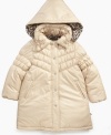 Put up the hood on this adorable winter coat from S. Rothschild to keep little ears toasty warm.