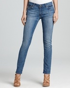 Light fading infuses these wear-everywhere Paige Denim skinny jeans with an authentic vintage feel.