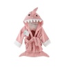 Baby Aspen Let the Fin Begin  Shark Robe, Pink, 0-9 Months